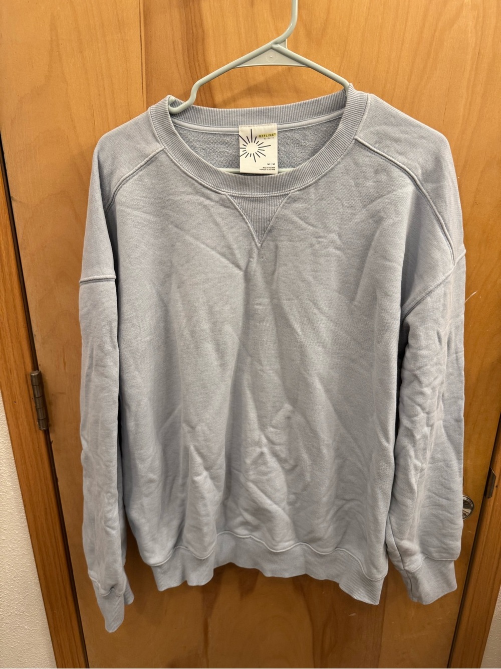 aerie Pale Blue Crewneck Sweatshirt